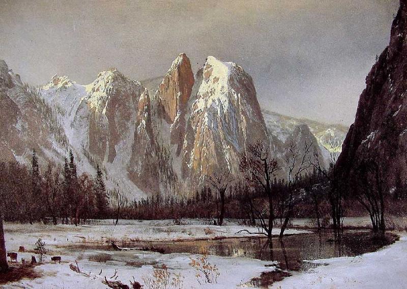 Albert Bierstadt Cathedral Rock, Yosemite Valley